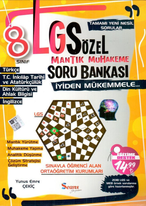 Seans Yayınları 8. Sınıf Sözel Mantık Muhakeme Soru Bankası