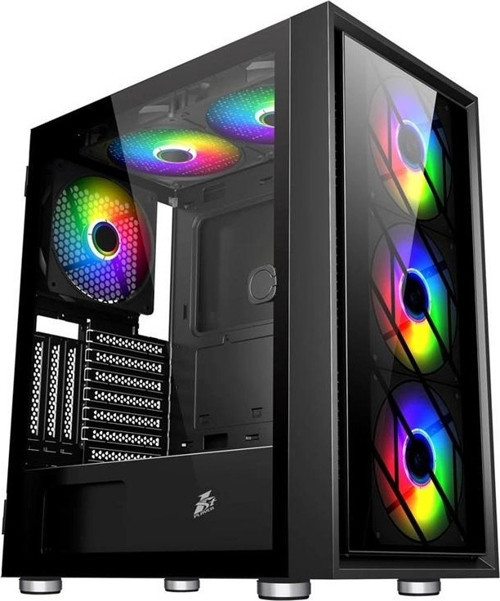 Ar7-g Siyah 750w 80+ Sılver Atx 3.1 Argb 4x12cm Fan Temperli Cam Usb 3.0 Atx Kasa