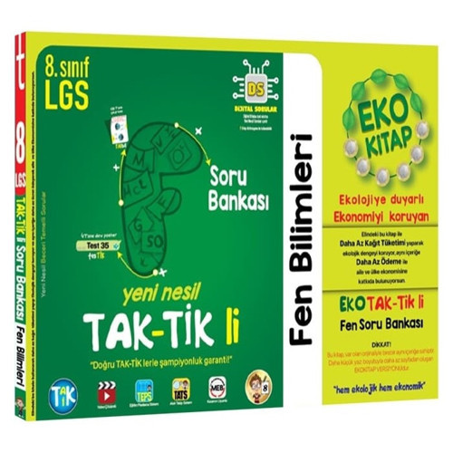 Tonguç Yayınları 8. Sınıf Fen Bilimleri Eko Taktikli Soru Bankası