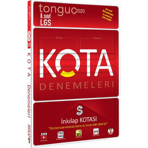 Tonguç Yayınları 8. Sınıf Lgs Kota Denemeleri İnkılap Kotası