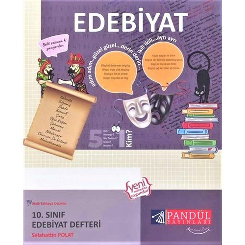 Pandül Yayınları 10. Sınıf Edebiyat Defteri