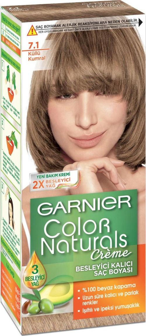 Color Naturals Saç Boyası 7.1 Küllü Kumral