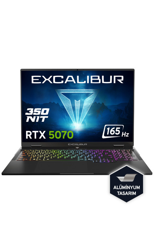 Excalibur G915 İ7-13620H 64Gb 1Tb 8Gb Rtx5070 165Hz 16" Freedos Gaming Laptop G915.1362-Ef70X-C