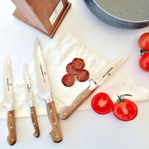 Standtlı 5 Parça 1. Kalite Paslanmaz Çelik Bıçak Seti