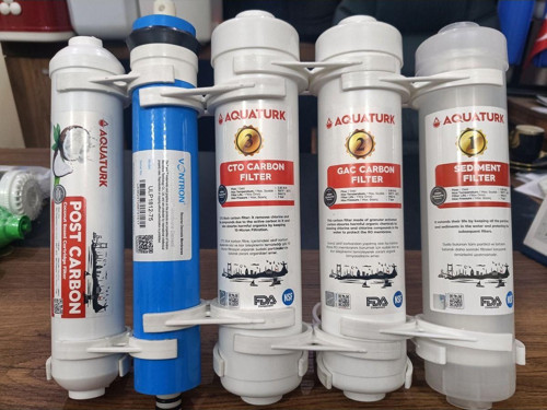 Aquaturk Tüm Kaplaı Kasa Cihazlarına Uyumlu 5 Aşama Filtre Takımı