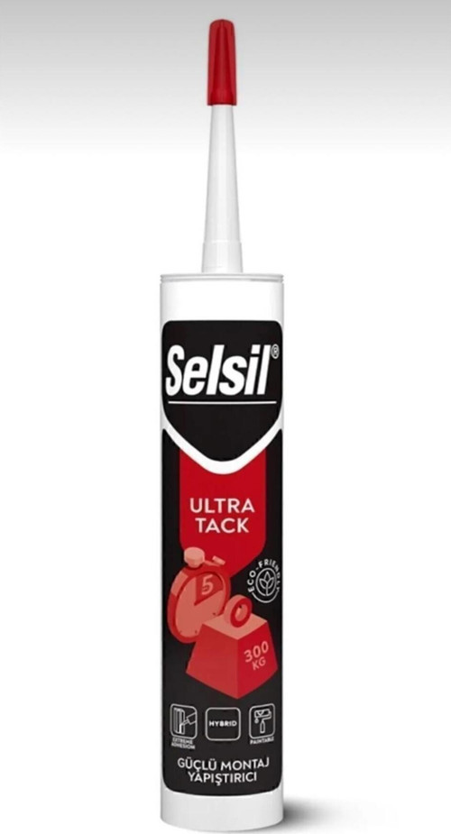 Ultra Tack Korniş Yapıştırıcısı Ve 350 Kg Ağırlık Taşıyan Hybrid Çok Güçlü Yapıştırıcı 290 Ml