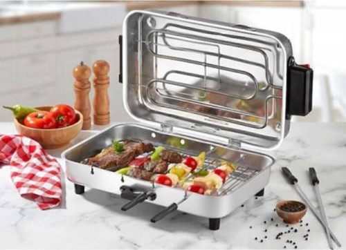 Mega(Büyük) Boy Elektrikli Izgara Barbekü Mangal