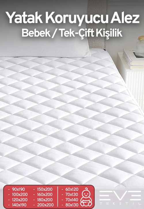 Kapitone Fitted Yatak Koruyucu Alez Tek Ve Çift Kişilik Kapitoneli Microfiber Yatak Alezi