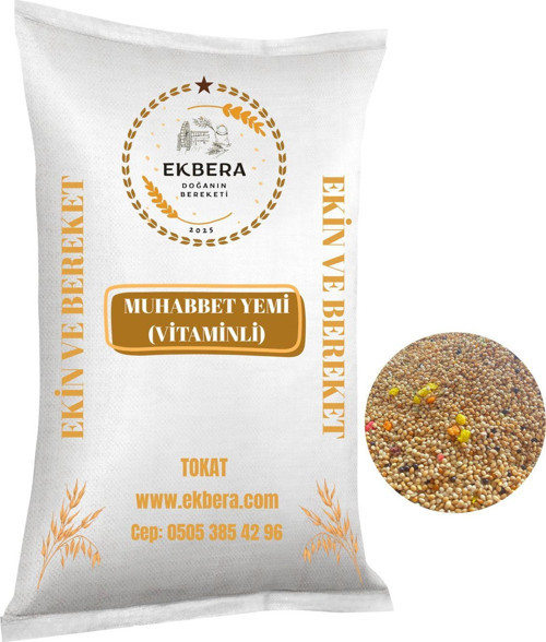 Karışık Muhabbet Yemi – Vitaminli & Renkli – 25 Kg - Yeni Mahsül