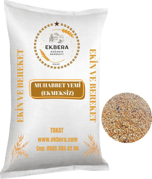 Karışık Muhabbet Yemi – Yeni Mahsül - 25 Kg - Ekmeksiz