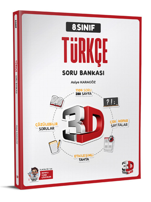 3D 2025 8. Sınıf Lgs Türkçe Soru Bankası