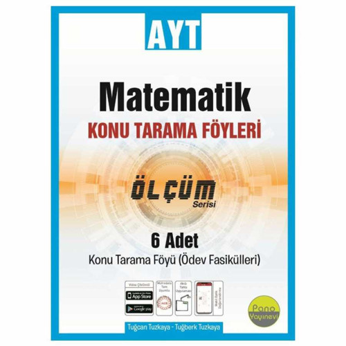 Pano Yayınları Ayt Matematik Konu Tarama Föyleri