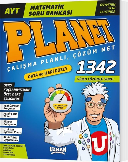 Uzman Yayınları Ayt Matematik Planet Orta ve İleri Düzey Soru Bankası