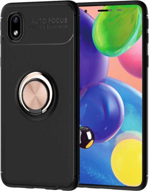 Galaxy A01 Core Novel Silikon Kılıf Siyah - Rosegold