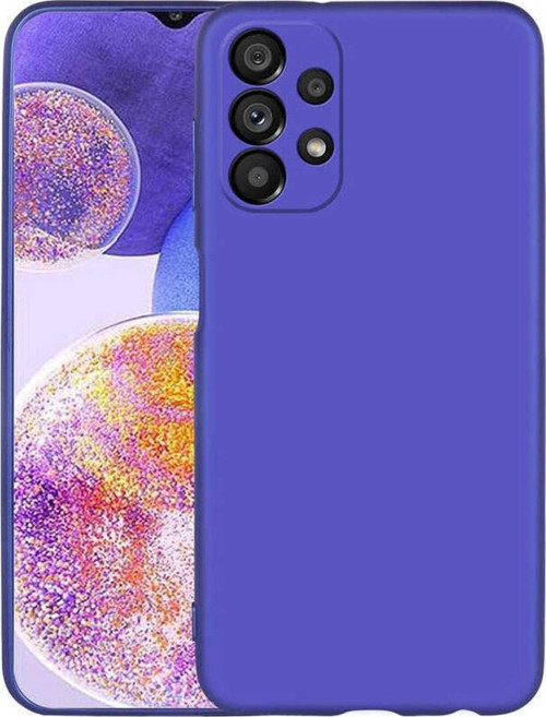 Galaxy A23 Ile Uyumlu Kılıf Premier Silikon Kapak Saks Mavisi