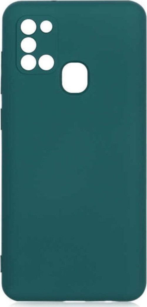 Galaxy A21s Kılıf Delux Silkytermoplastik Kılıf Koyu Yeşil