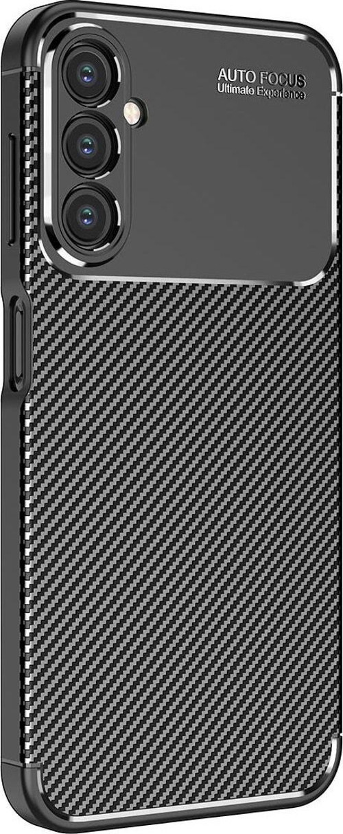 Galaxy A24 Ile Uyumlu Kılıf Karbon Delüx Parmak Izi Yapmayan Ultra Slim Tpu Silikon Siyah