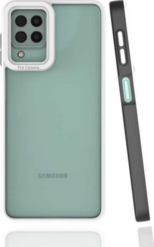 Galaxy A22 4g Kılıf Kamera Korumalı Mat Yüzeyli Mimi Kapak Siyah