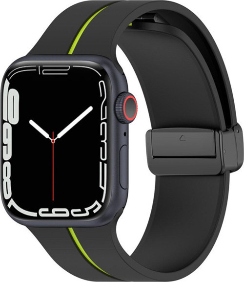 Apple Watch 3 Ile Uyumlu 42-44mm Katlanabilir Mıktanıslı Tokalı Infatuation Spor Kayış