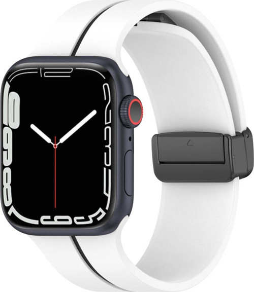 Apple Watch 5 Ile Uyumlu 42-44mm Katlanabilir Mıktanıslı Tokalı Infatuation Spor Kayış
