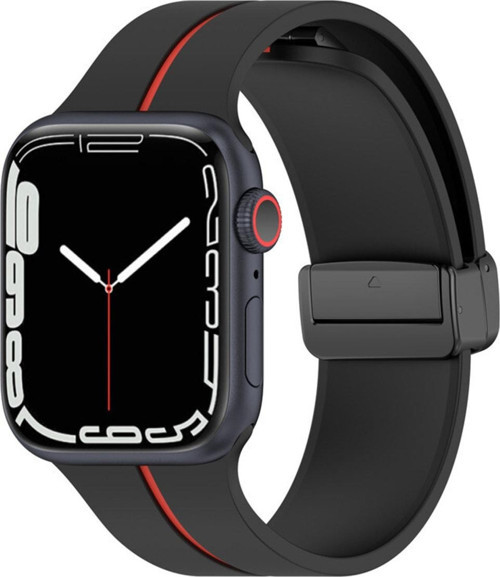 Apple Watch 5 Ile Uyumlu 42-44mm Katlanabilir Mıktanıslı Tokalı Infatuation Spor Kayış