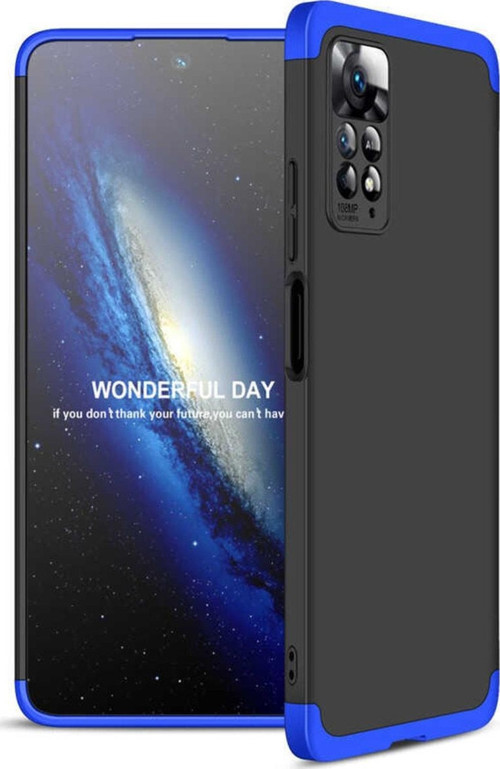 Xiaomi Redmi Note 11 Pro 5g Ile Uyumlu Kılıf Soft Hard Koruma Ays Siyah-mavi