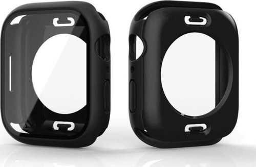 Apple Watch Ile Uyumlu 38mm 360 Derece Korumalı Kasa Ve Ekran Koruma Sempiternal Watch Gard Siyah