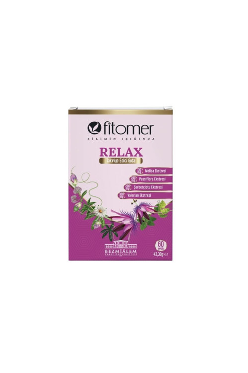 Relax Valerian Passiflora Melisa Ekstreleri İçeren Kapsül