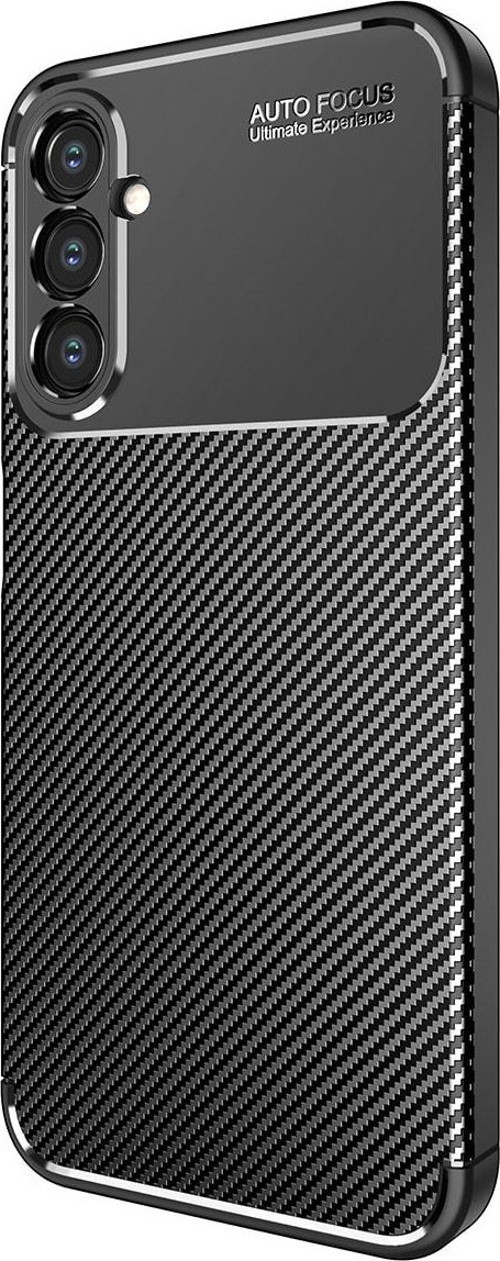 Galaxy A34 Ile Uyumlu Kılıf Karbon Delüx Parmak Izi Yapmayan Ultra Slim Tpu Silikon Siyah