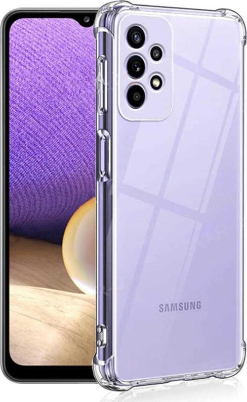 Galaxy A23 5g Ile Uyumlu Kılıf Kamera Korumalı Clear Anti-shock Sert Arka Kapak Şeffaf