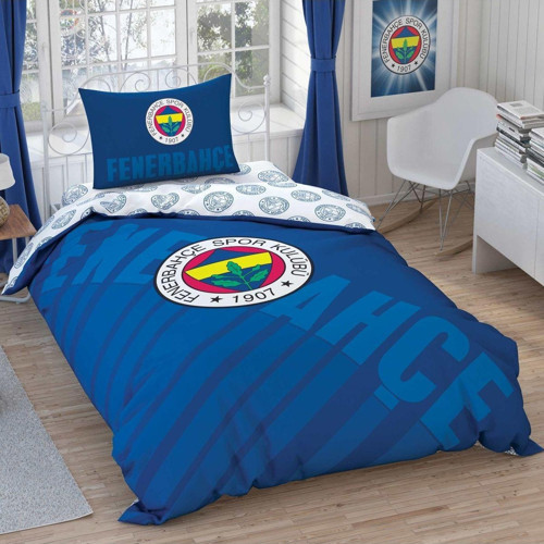 Fenerbahçe Lacivert Logo Pamuk Nevresim Takımı