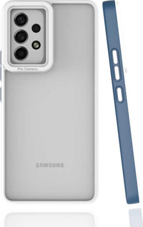 Galaxy A53 5g Kılıf Kamera Korumalı Mat Yüzeyli Mimi Kapak Lacivert