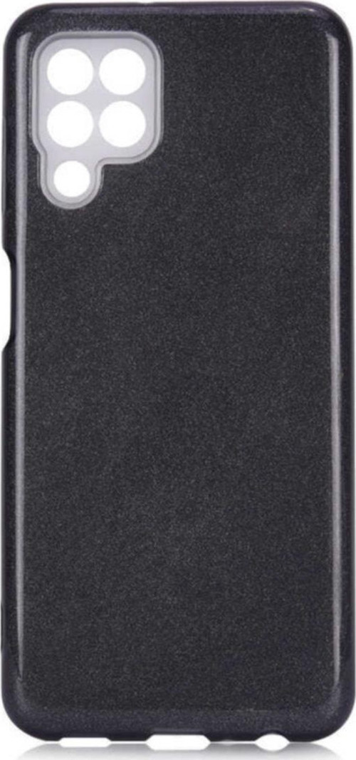 Galaxy M22 Kılıf Simli Shining Silikon Siyah