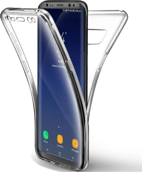 Galaxy Note 8 Cvzr01 360 Tam Koruma Silikon Kılıf Şeffaf