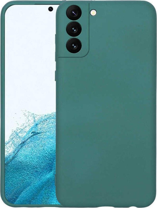 Galaxy S22 Plus Ile Uyumlu Kılıf Mara Silky Termoplastik Kılıf Koyu Yeşil