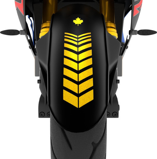 2 Adet Sport Motosiklet Çamurluk Yaldızlı Gold Kask Sticker Çınar Extreme