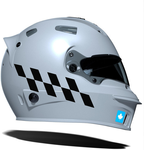 Jet Siyah Damalı Kask Motosiklet Sticker Takımı Çınar Extreme