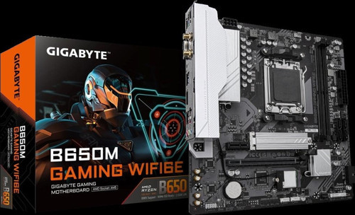 GIGABYTE B650M GAMING WIFI6E AMD B650 Soket AM5 DDR5 6400MHz (OC) M.2 Anakart