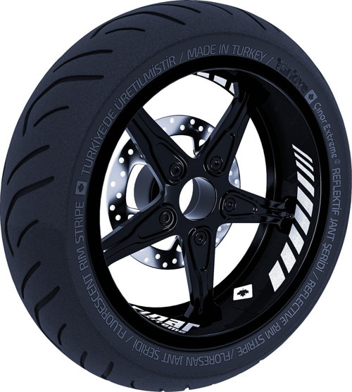 Gp Racing Reflektif Gri İç Jant Şeridi Sticker Çınar Extreme