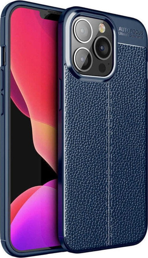 Iphone 14 Pro Ile Uyumlu Kılıf Niss Silikon Deri Görünümlü Lacivert