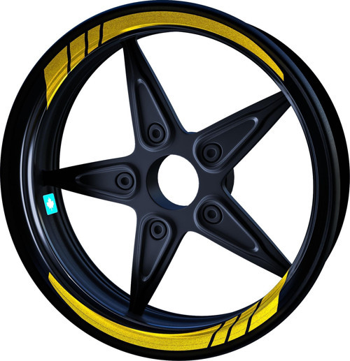 Moto GP Yaldızlı Gold İç Jant Şeridi Sticker Çınar Extreme