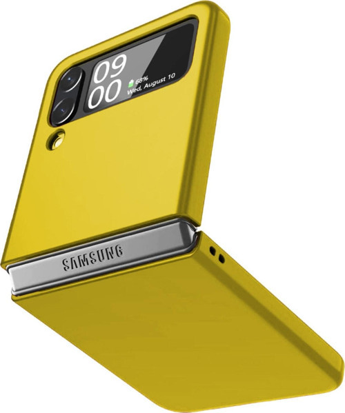 Samsung Galaxy Z Flip 3 İle Uyumlu Kılıf 180 Derece Aç Kapa Kamera Korumalı Arka Kapak