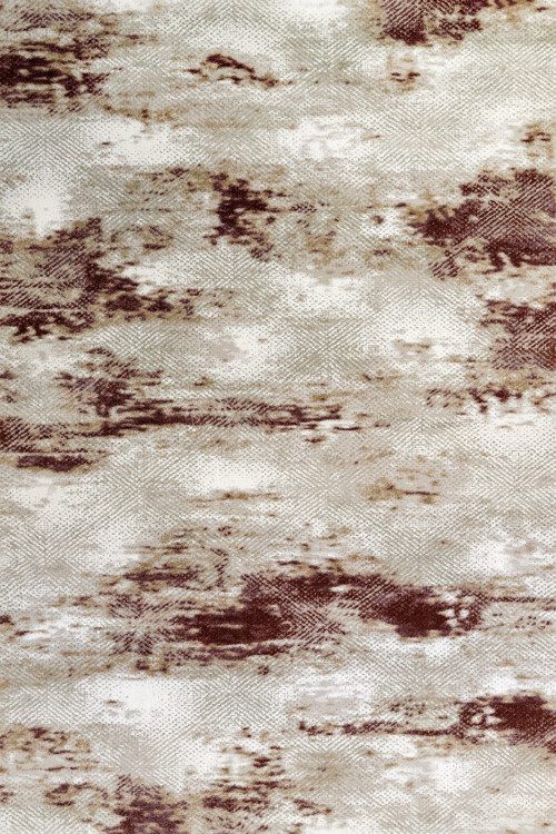 Krem Modern Etnik Desenli Pamuk Makinada Yıkanabilir Hav Toz Vermez Leke Tutmayan Kaymaz Taban Dijital Makine Baskı Salon Yolluk Mutfak Halı