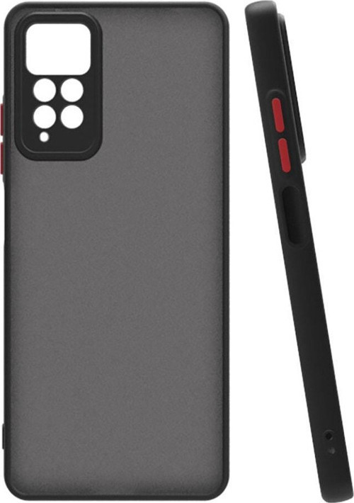 Xiaomi Redmi Note 12 Pro 4G ile Uyumlu Kılıf Lastik Desen Kenar Kamera Korumalı Arkası Şeffaf Halx