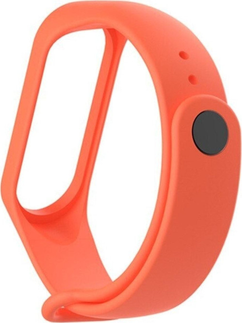 Xiaomi Mi Band 6 Ile Uyumlu Saat Kayışı Ent Kaliteli Spor Saat Termoplastik Kordon Turuncu
