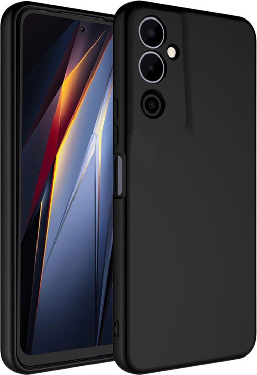 Tecno Pova Neo 2 ile Uyumlu Kılıf Kadife Iç Yüzey Silikon Z-Mara Lansman Vieri Kılıf Siyah