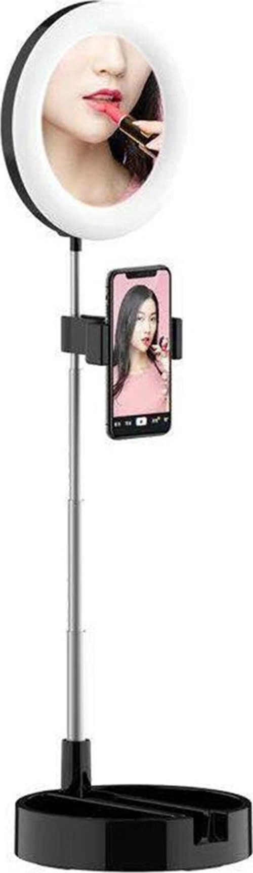 Katlanabilir Aynalı Telefon Tutuculu 3 Kademeli Youtuber Led Makyaj Işığı