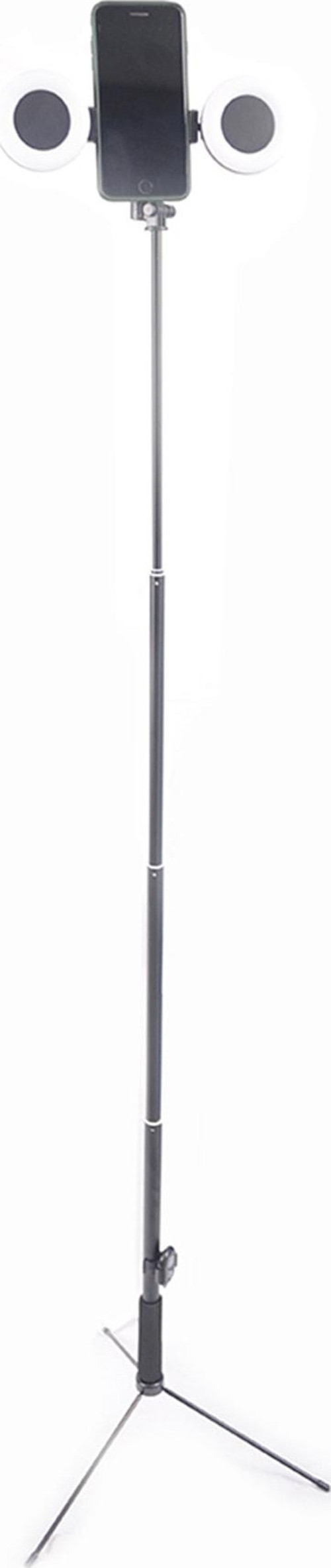 Kumandalı Youtuber Led Selfie Işığı Tel Tutuculu Tripod 1.7 m
