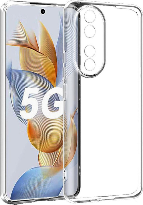 Huawei Honor 90 İle Uyumlu Kılıf Süper Silikon Şeffaf Arka Kapak Tam Koruma