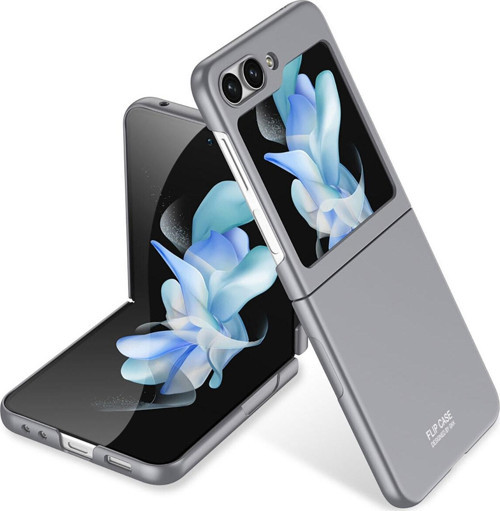 Galaxy Z Flip 5 Ile Uyumlu Kılıf Mat Görünümlü 180° Açılıp Kapanabilir Z-kıpta
